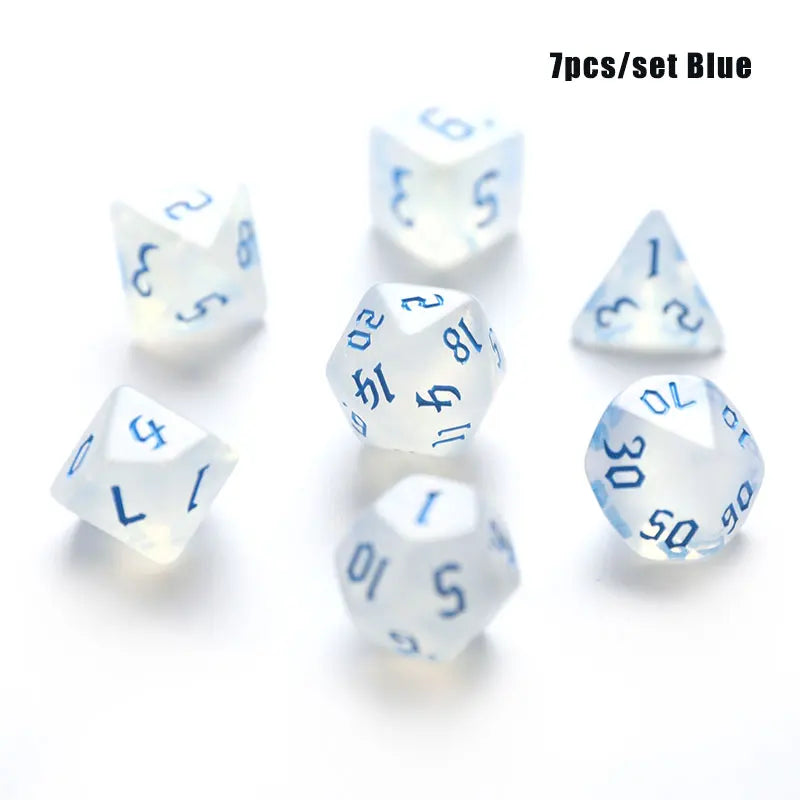 New Dual Color Multi Faced Dragon And Dungeon Game Dice Board Game Color (7 Pieces Per Set) Gaming Gift-Add Fun To Games!