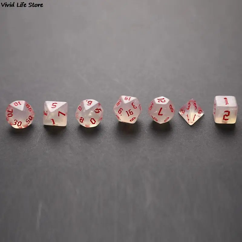 New Dual Color Multi Faced Dragon And Dungeon Game Dice Board Game Color (7 Pieces Per Set) Gaming Gift-Add Fun To Games!
