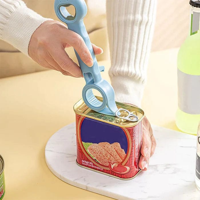 Flessen-, blik- en potopener 6-in-1