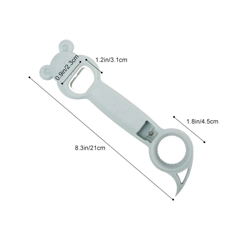 Flessen-, blik- en potopener 6-in-1