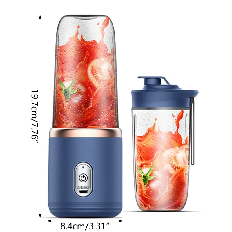 Personal Travel 6-Blade Mini Fruit Juicer & Mixer