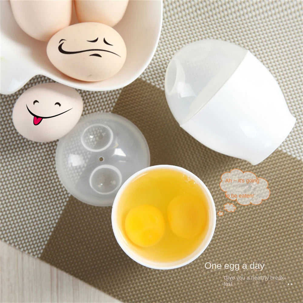 New Healthly Microwave Egg Cooker Boiler Maker Mini Portable Quick Egg Cooking Cup Steamed Kitchen Tools for Breakfast