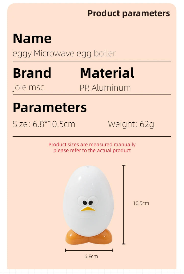 Joie Microwave Egg Boiler eggy Microwave Egg Poachers Cooker Steamer Box for Chicken and Quail Eggs Kitchen Tools Egg Tools