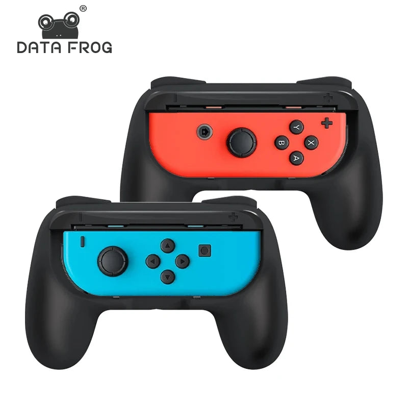 DATA FROG 2 PACK Grips for Joycon Comfort Holder Grip for JoyCon Compatible with Nintendo Switch Oled Gaming Sport for Joy Con