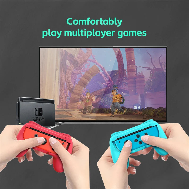 DATA FROG 2 PACK Grips for Joycon Comfort Holder Grip for JoyCon Compatible with Nintendo Switch Oled Gaming Sport for Joy Con