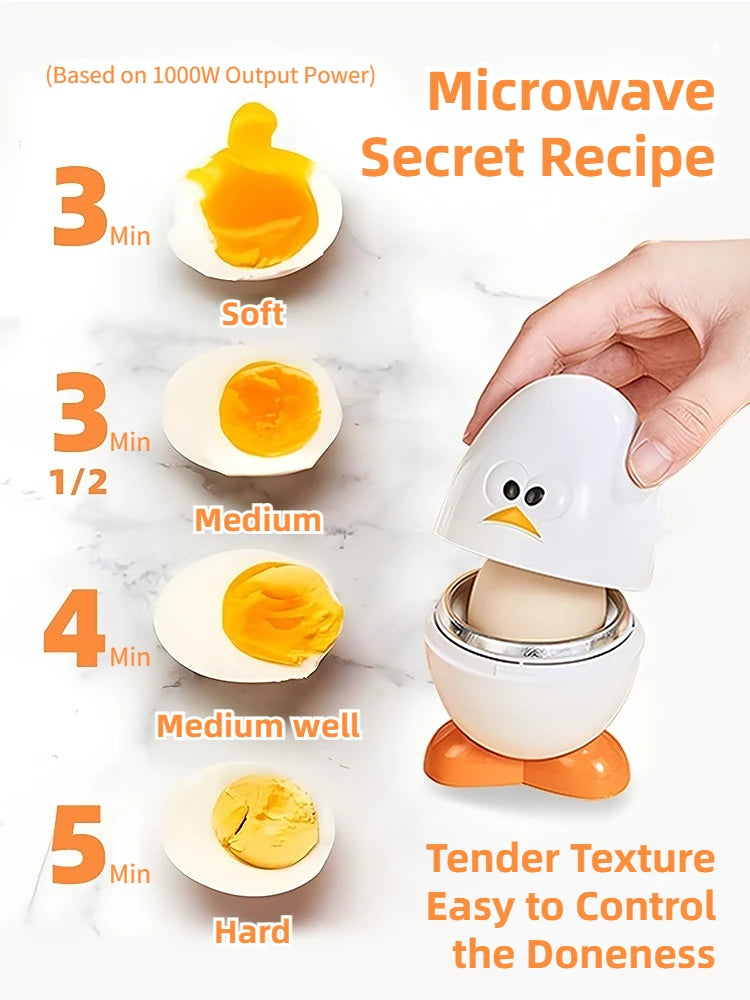 Joie Microwave Egg Boiler eggy Microwave Egg Poachers Cooker Steamer Box for Chicken and Quail Eggs Kitchen Tools Egg Tools