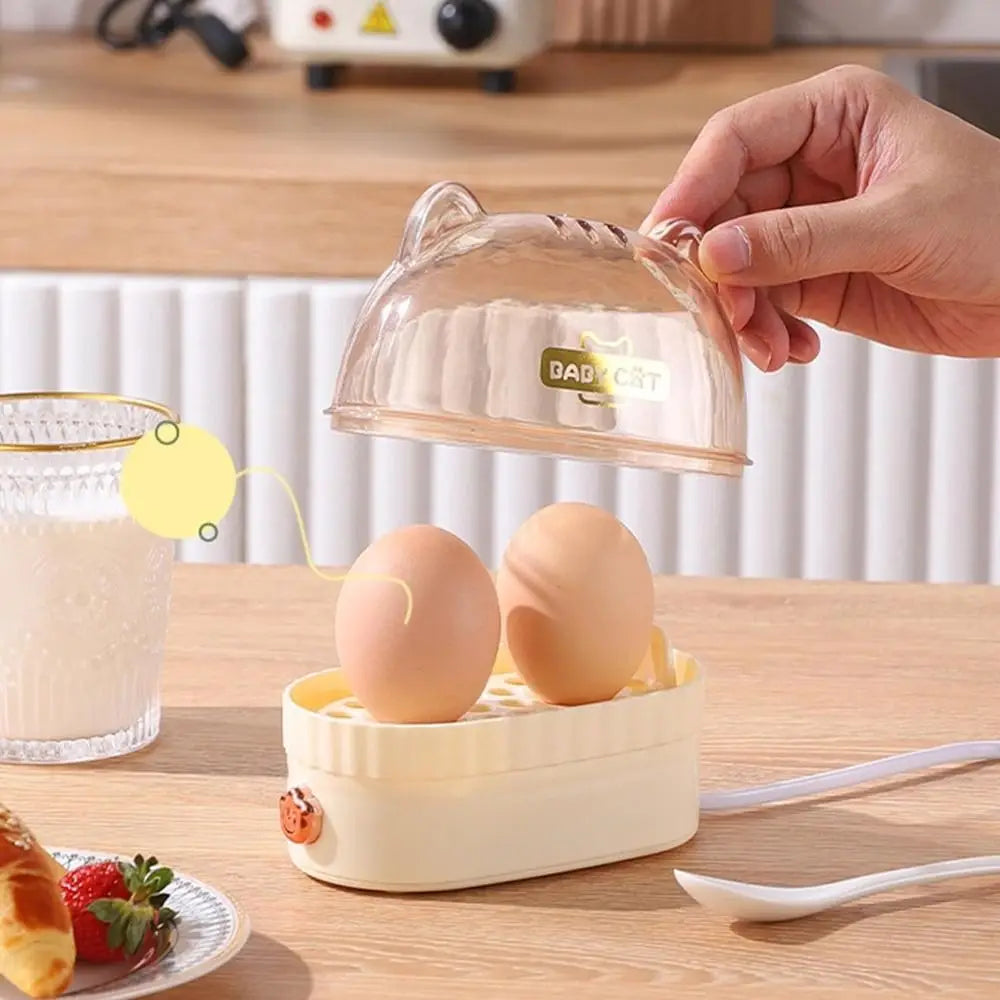 Egg Boiler Machine Electric Hard Boiled Egg Maker Safe Using Egg Boiler Machine Steamer with Timer Off Multifunctional Egg