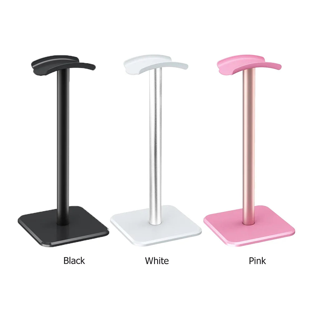 Aluminium Alloy Headphone Stand Holder Space Saving Gaming Headset Stand Rack Desktop Organizer Display Earphone Hanger Bracket