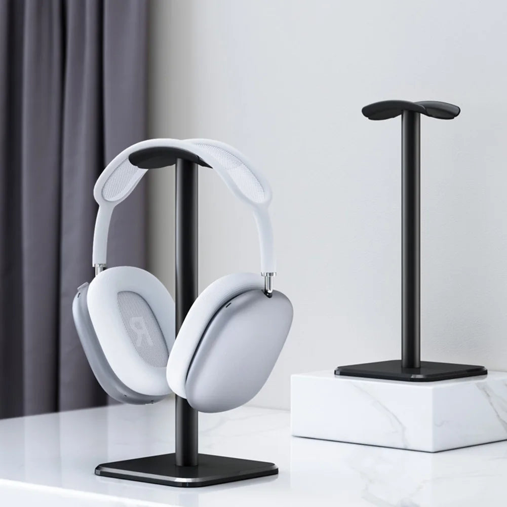 Aluminium Alloy Headphone Stand Holder Space Saving Gaming Headset Stand Rack Desktop Organizer Display Earphone Hanger Bracket