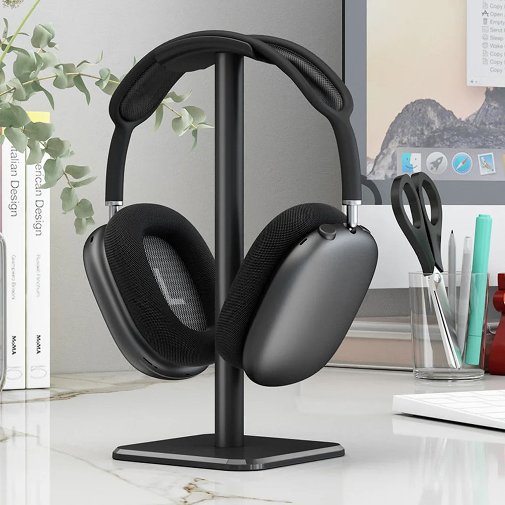 Aluminium Alloy Headphone Stand Holder Space Saving Gaming Headset Stand Rack Desktop Organizer Display Earphone Hanger Bracket