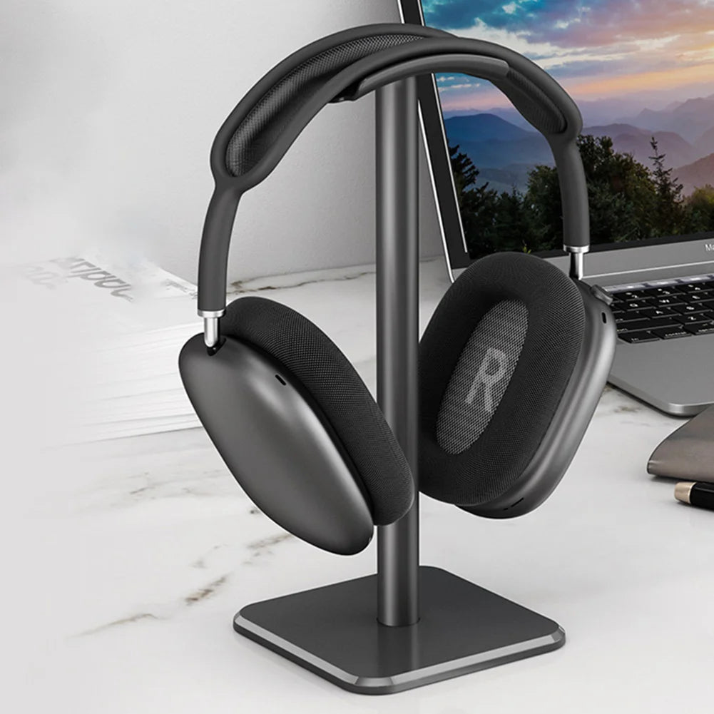 Aluminium Alloy Headphone Stand Holder Space Saving Gaming Headset Stand Rack Desktop Organizer Display Earphone Hanger Bracket